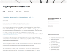 Tablet Screenshot of kingneighborhood.org